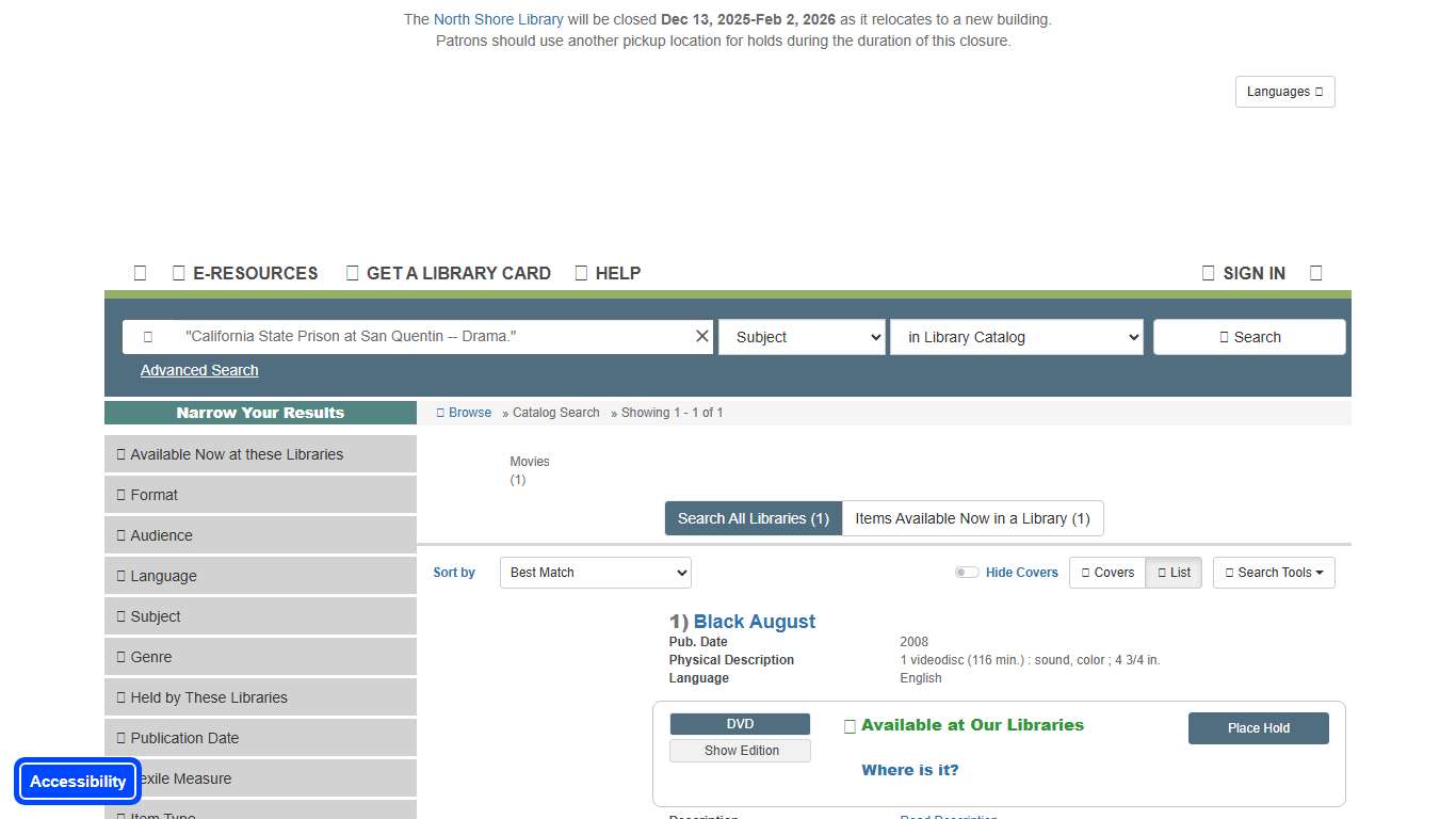 Search Results Milwaukee Public Library