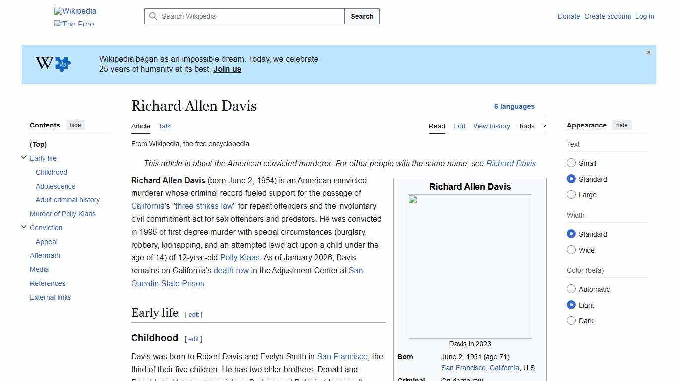 Richard Allen Davis - Wikipedia